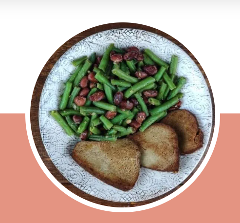 ALUBIAS ROJAS CON JUDÍAS Y SEITÁN